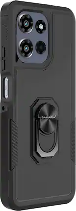 Angle. SaharaCase - Raider Series Heavy Duty Case for Motorola G Power 5G (2025/2026) - Scorpion Black.