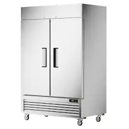 Coolski - 54’’ Commercial Freezer with 2 Door, Stainless Steel Reach-in Freezer Upright with 49 Cu.Ft. NSF Certified - Silver