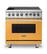 Front. Viking - 5 Series 5.6 Cu. Ft. Freestanding Electric Induction Range - Daffodil.