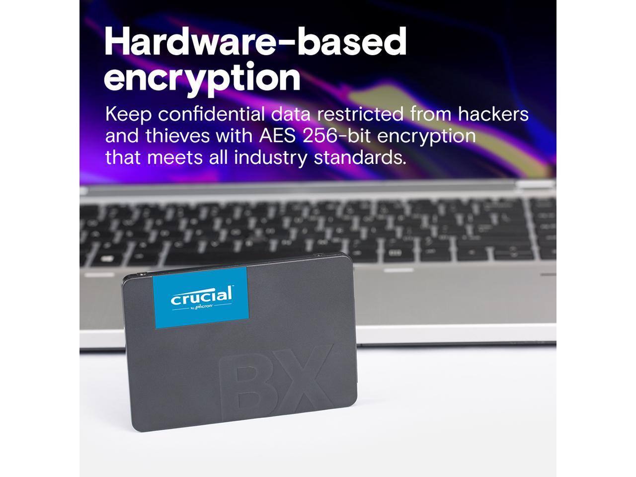 Hardware-based encryption

Keep confidential data restricted from hackers and thieves with AES 256-bit encryption that meets all industry standards.

8 crucial BX