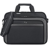 Solo New York - Empire Briefcase for 17" Laptop - Black - Front_Zoom