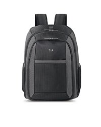 Solo New York - CheckFast Laptop Backpack for 16" Laptop - Black - Front_Zoom