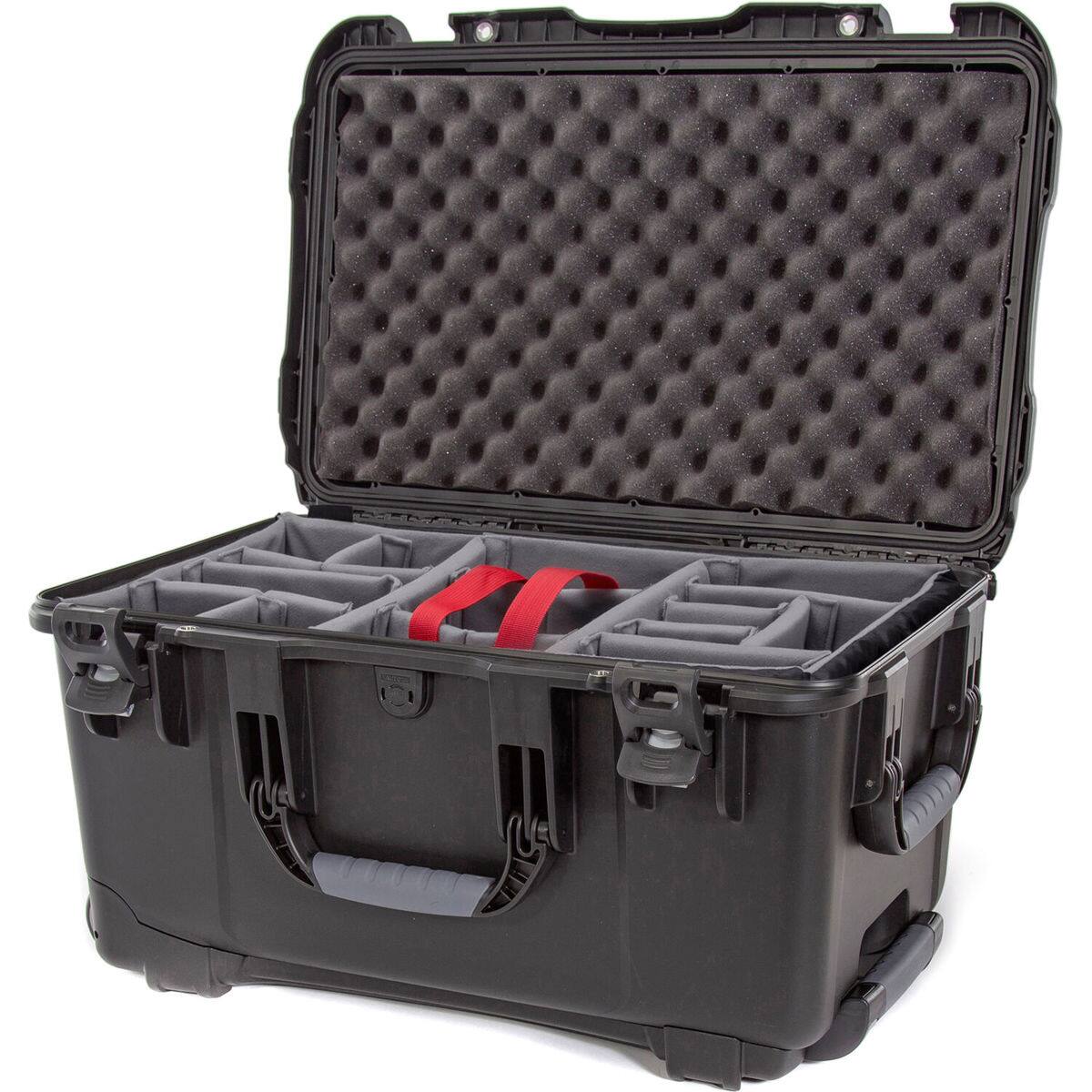Alt View 4. NANUK - Nanuk Wheeled Series 938 Waterproof Hard Case with Padded Divider, Black.