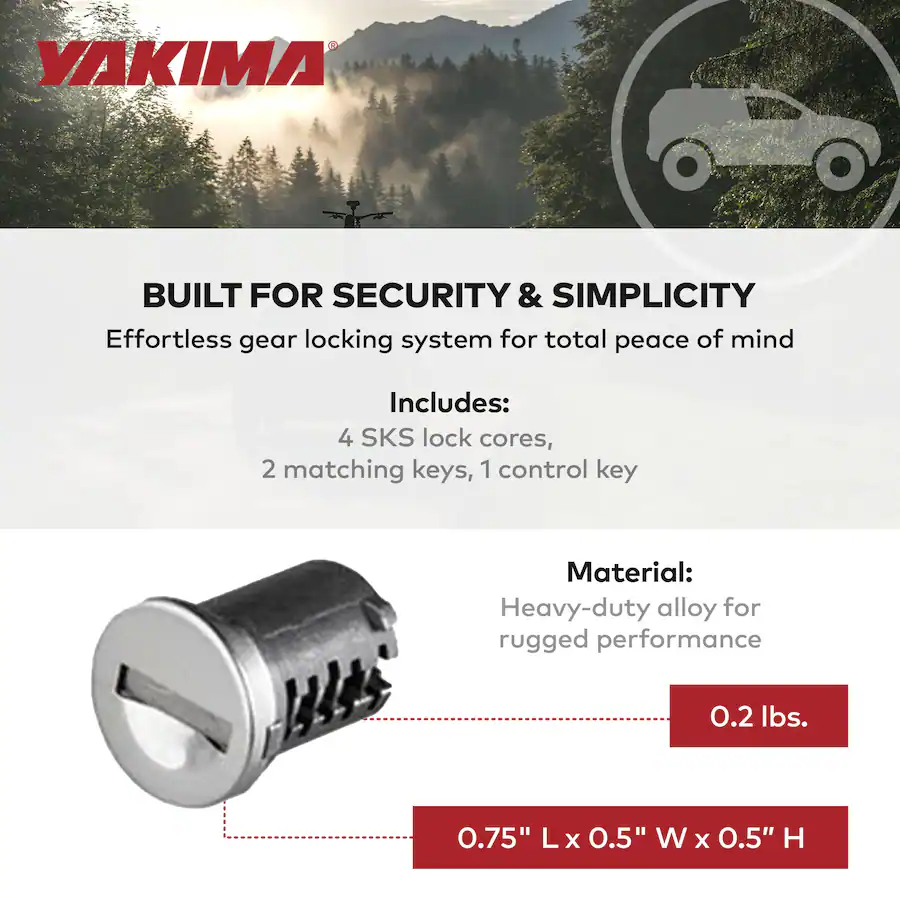 What Is A Core Rack Module Yakima Car Rack System Component SKS Lock Cylinder Core Kit with Key (4 ...