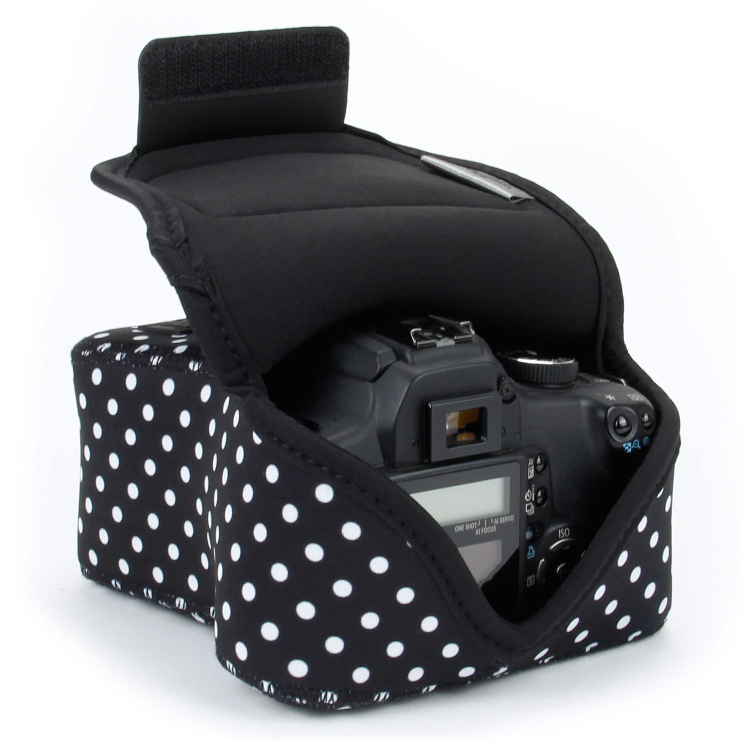 USA Gear - DSLR Camera Case Sleeve with Accessory Storage & Strap Openings
