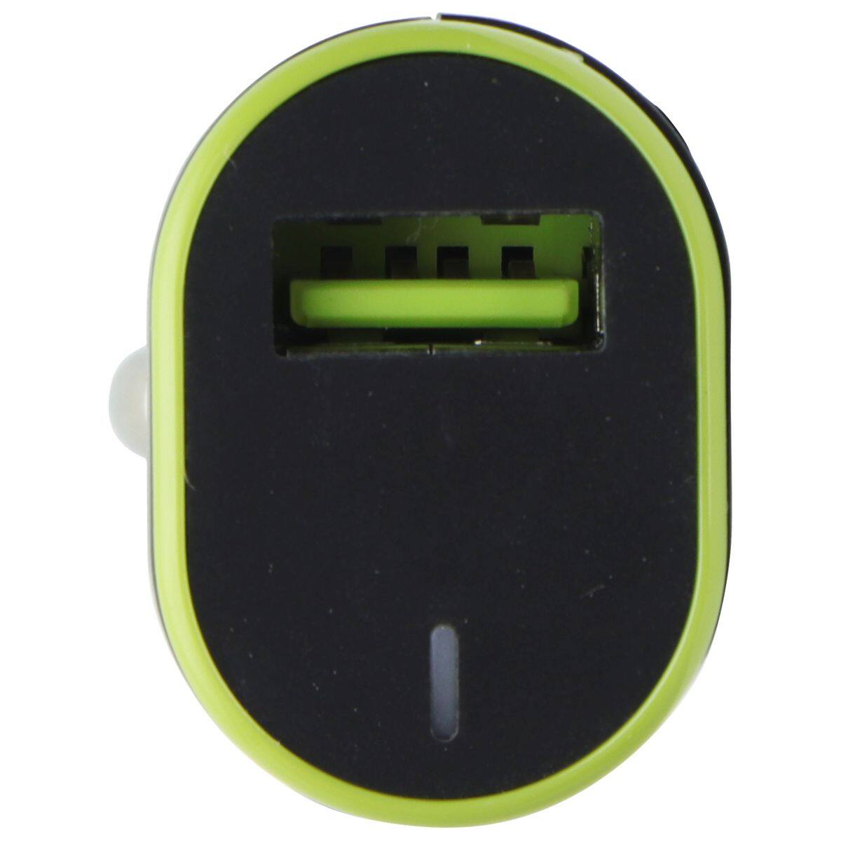 Front. PureGear - Quick Charge 3.0 USB Car Charger with USB-A to Micro USB Cable - Black.
