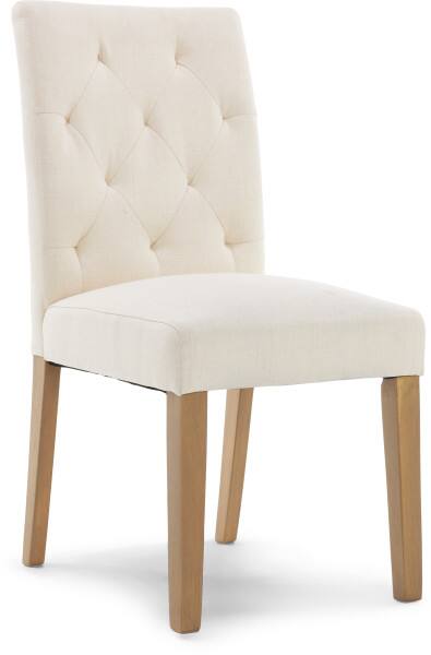 Back. Finch - Finch Westport Tufted Dining Chair, Set of 2, Cream - Cream.