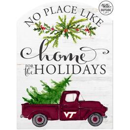 Jardine - Virginia Tech Hokies 16'' x 22'' Holiday Marquee Sign - White