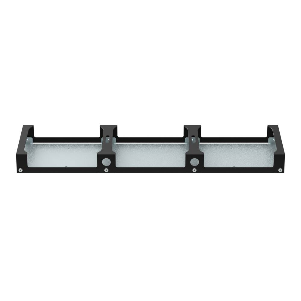 Alt View 8. RackSolutions - RackSolutions 3-Unit Mac Mini Bracket Set for Modular Shelf (M4, 2024) - Black.