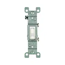 Leviton - 15 Amp 120V Toggle Single-Pole AC Quiet Switch (Co/Alr) Model 2651-2W - White