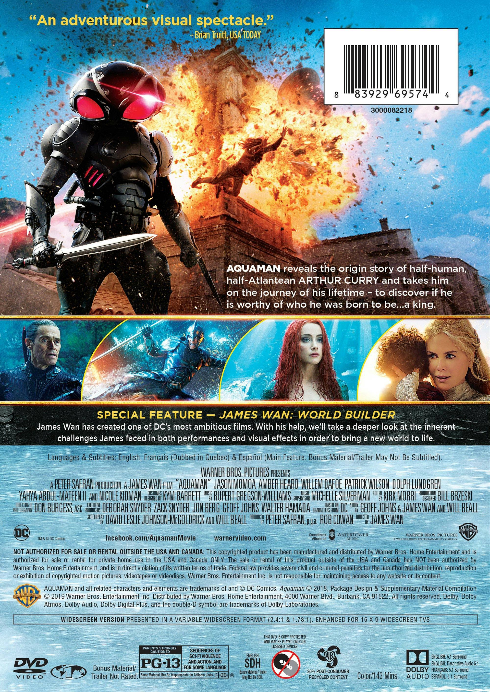 Angle. Aquaman (DVD Single Disc) [DVD].