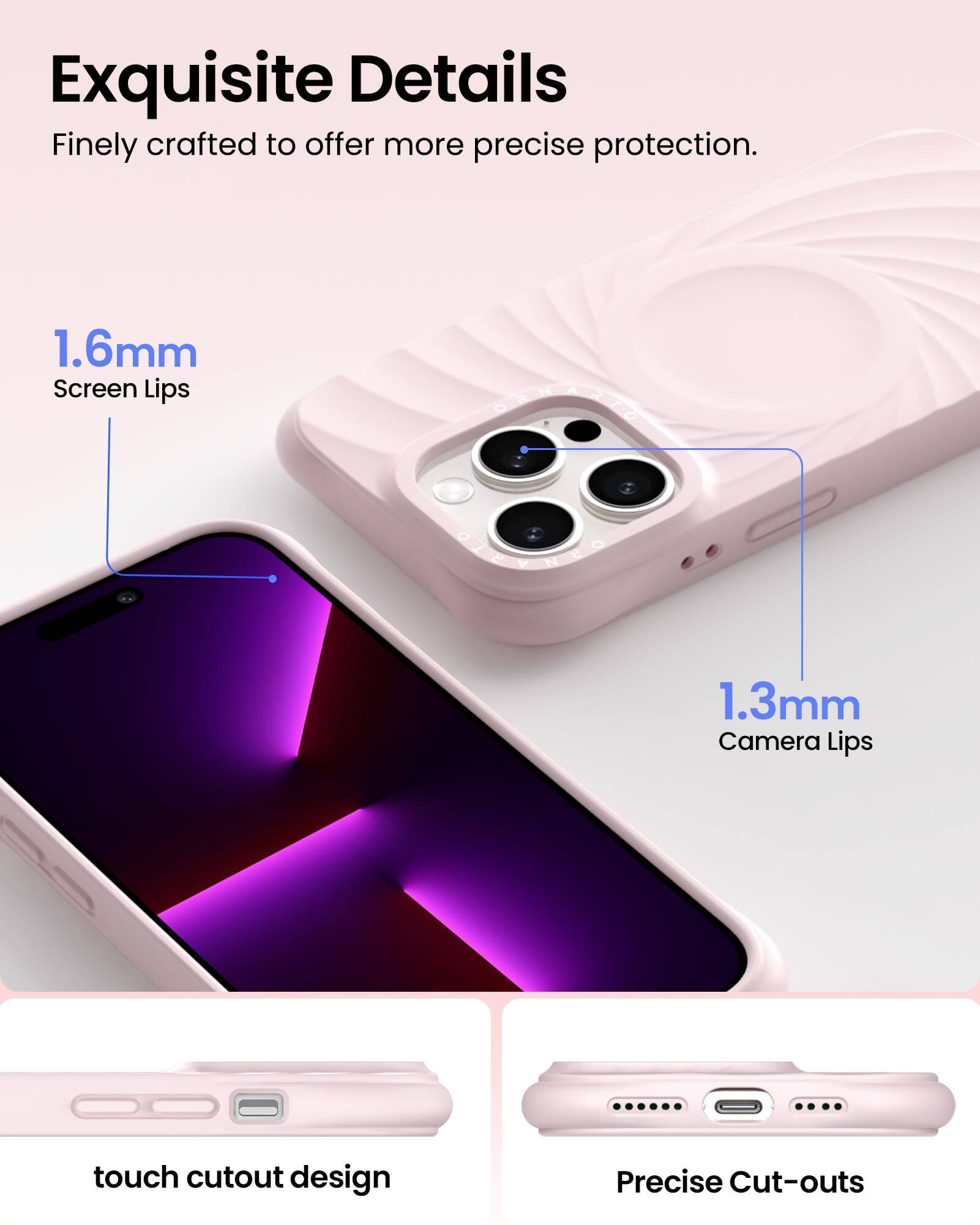 Ornarto Vortuxe for iPhone 13 Pro Max Case 6.7