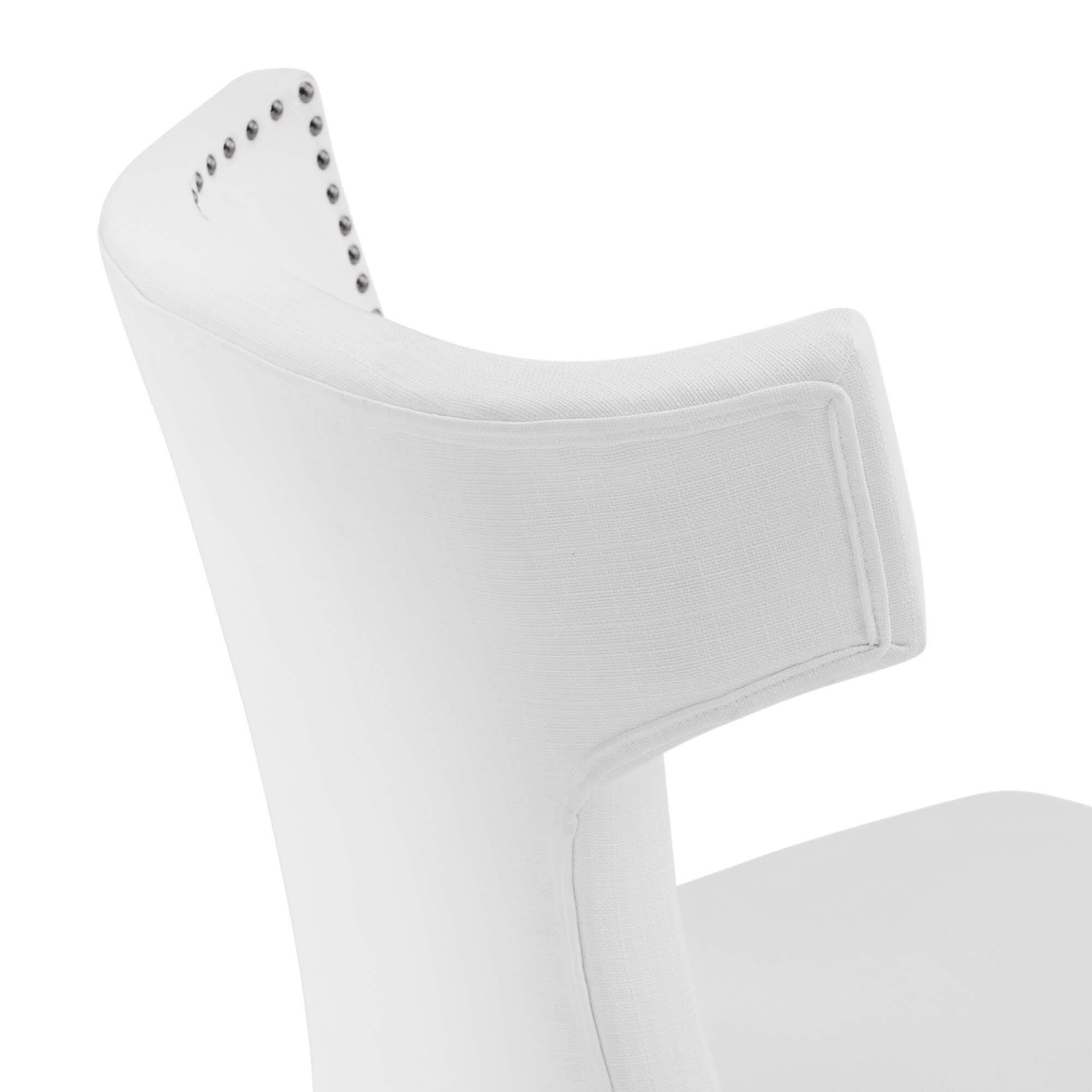Alt View 1. Modway - Curve Fabric Dining Chair by Modway - White.