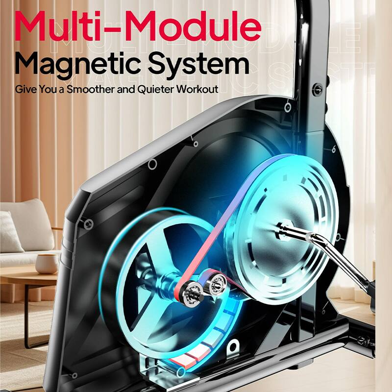 Multi-Module Magnetic System  
Give You a Smoother and Quieter Workout