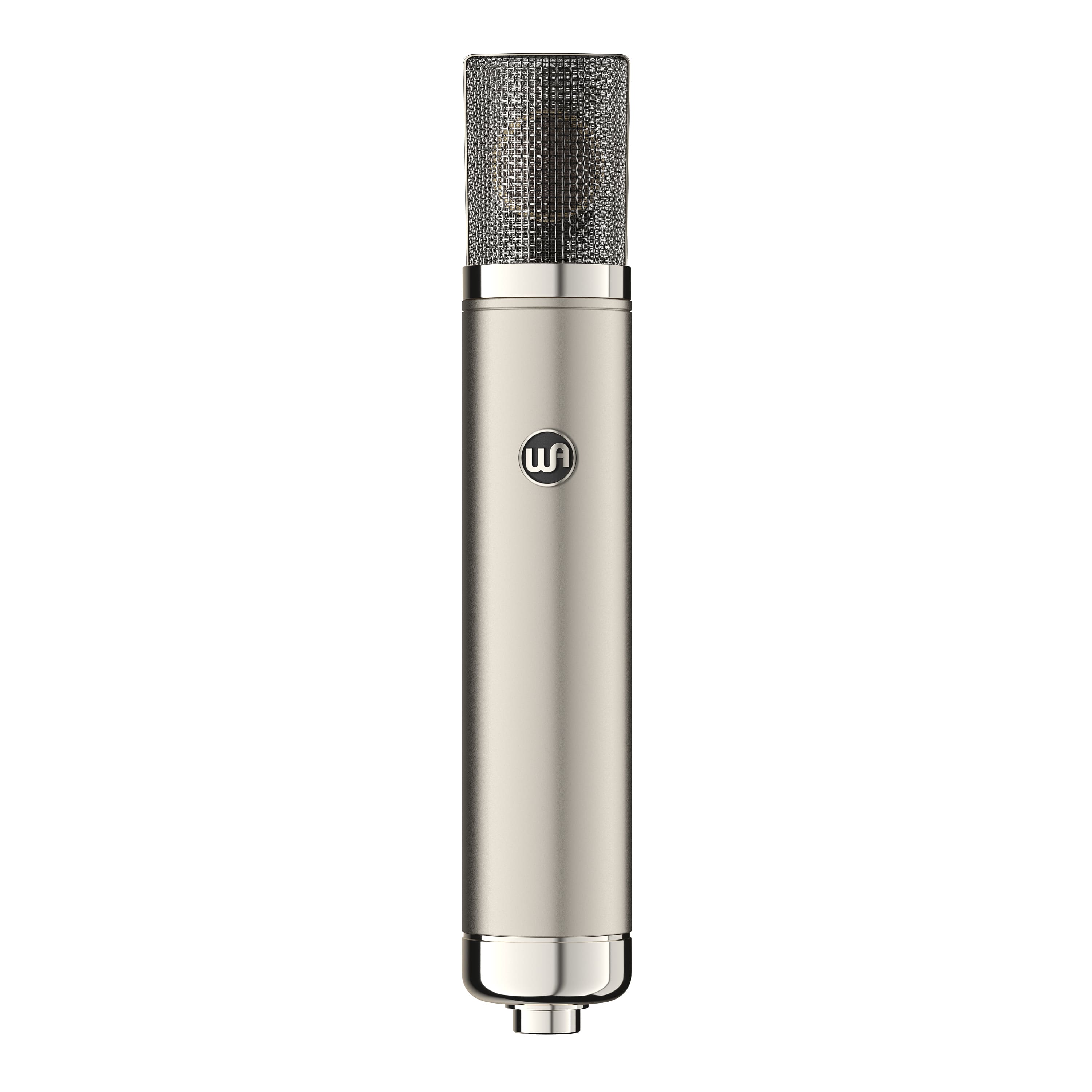 Front. Warm Audio - WA-CX12 Tube Condenser Microphone - Silver.