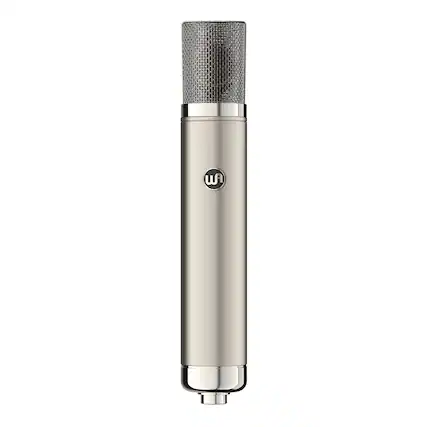 Front. Warm Audio - WA-CX12 Tube Condenser Microphone - Silver.