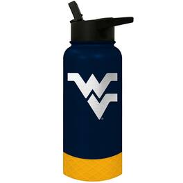 Great American Products - West Virginia Mountaineers 32oz. Logo Thirst Hydration Water Bottle - Multicolor