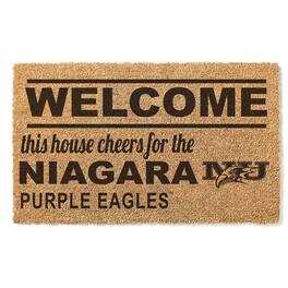 Jardine - Niagara Purple Eagles 18" x 30" Welcome Doormat - Brown