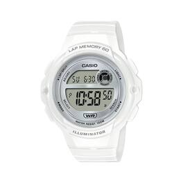 Casio - Women's Digital Running Watch with Dial - LWS-1200H-7A2VCF - White