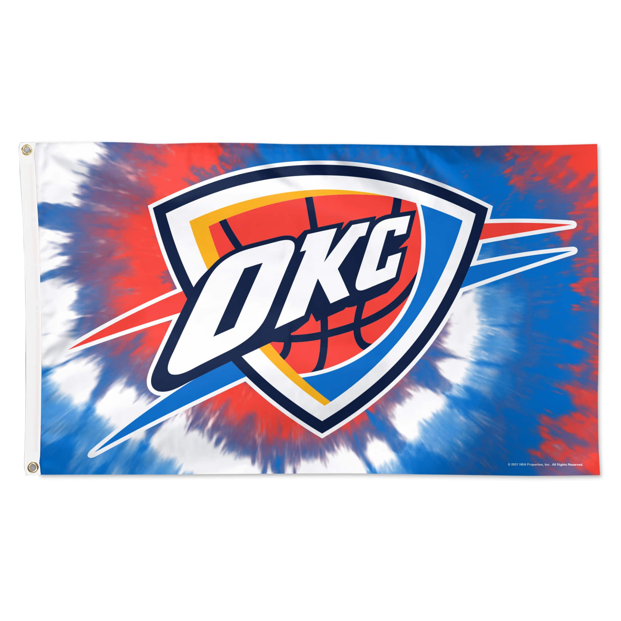 WinCraft - Oklahoma City Thunder 3' x 5' Tie-Dye Deluxe Single-Sided Flag - Multicolor price history on PriceWatchPro