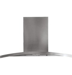 GE Profile - Designer 30" Convertible Range Hood - Stainless steel - Front_Zoom