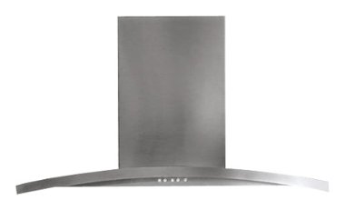 GE Profile - Designer 36" Convertible Range Hood - Stainless steel - Front_Zoom