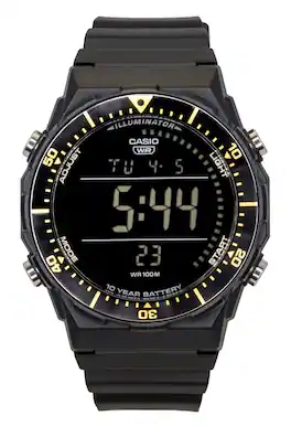 Casio - Multifunctional Digital Resin Strap Quartz AE-1700H-1BV 100M Men's Watch - Black