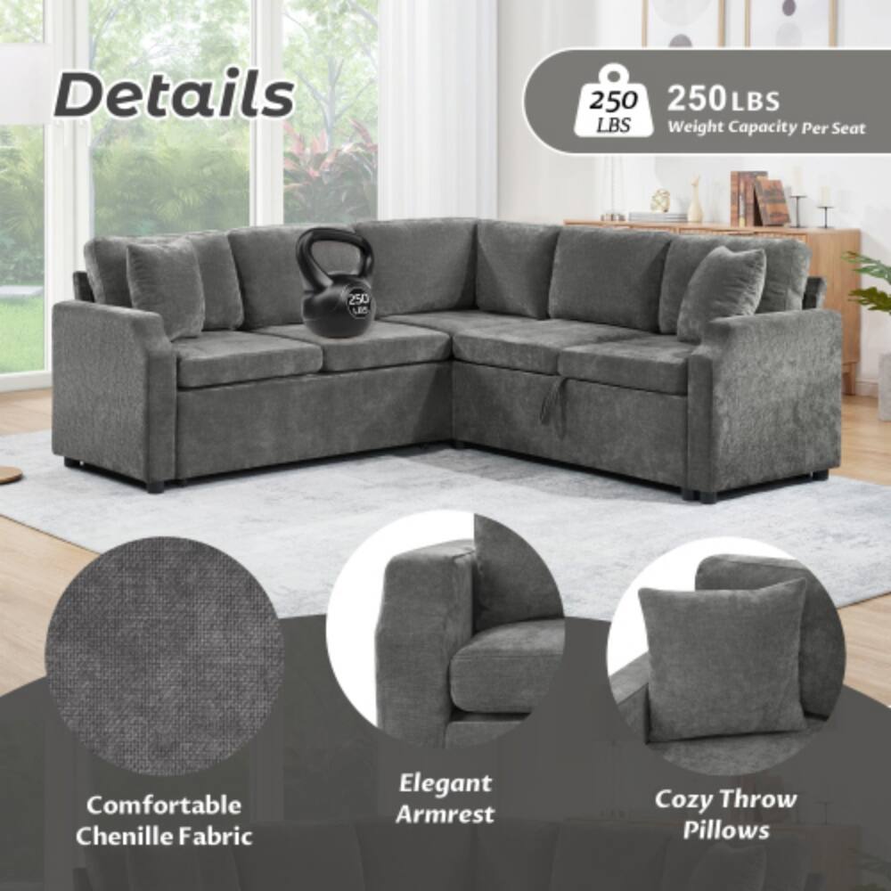Details  
250 LBS  
Weight Capacity Per Seat  
Comfortable Chenille Fabric  
Elegant Armrest  
Cozy Throw Pillows