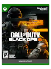 OU TECHNOL CED 2 THE wadds Xbox Series X Xbox One GIA MI DCCL MULL 200 1 HE . NS BCU LF B 1 1 91 43 CALL OF DUTY BLACK OPS 6 MATURE 17+ M REQUIRES CONTENT ESRB DOWNLOAD REQUIRES INTERNET