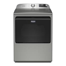 Maytag - 7.4 Cu. Ft. Smart Electric Dryer with Extra Power and Advanced Moisture Sensing - Classic SIlver