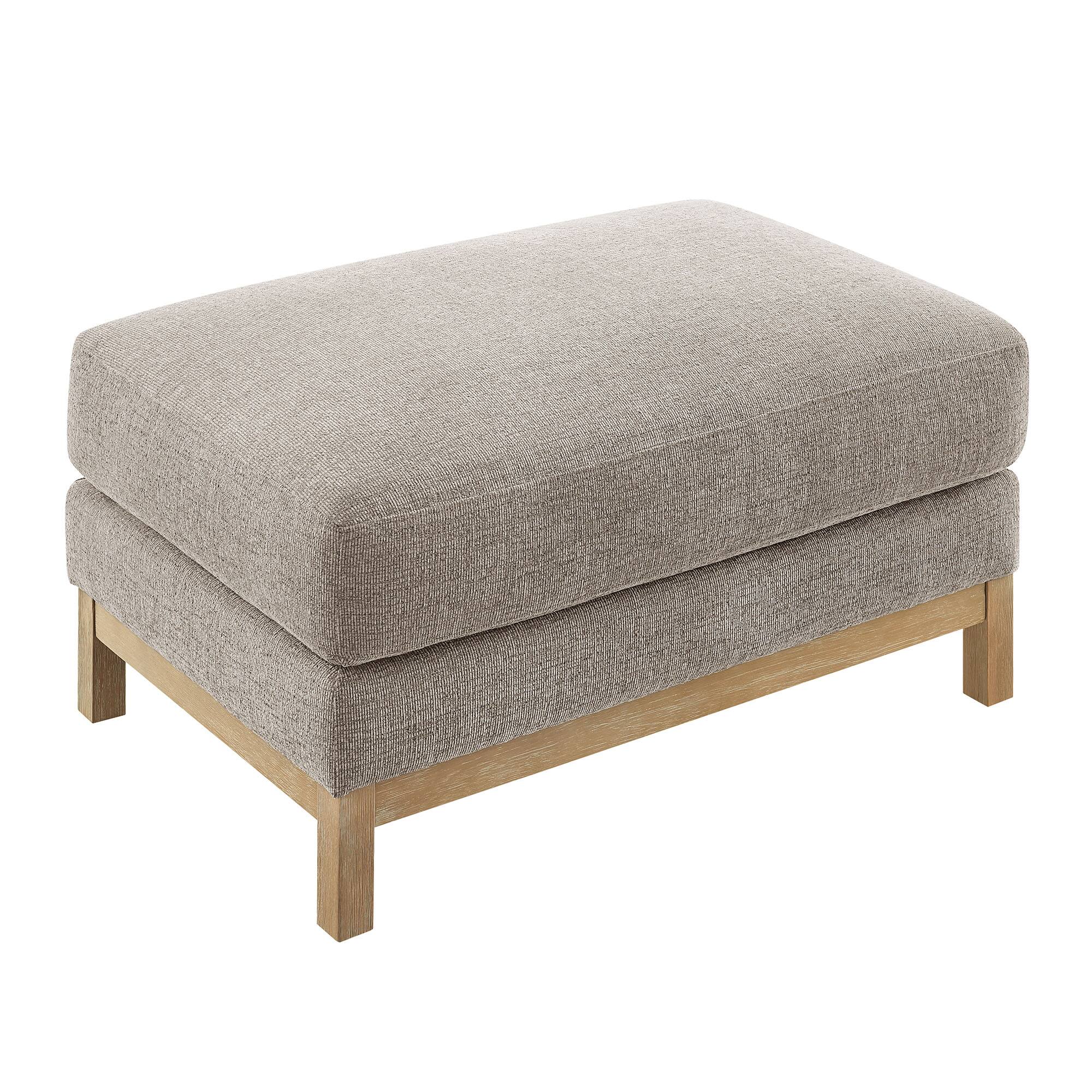Alt View 5. Modway - Roscoe Upholstered Ottoman - Pewter.