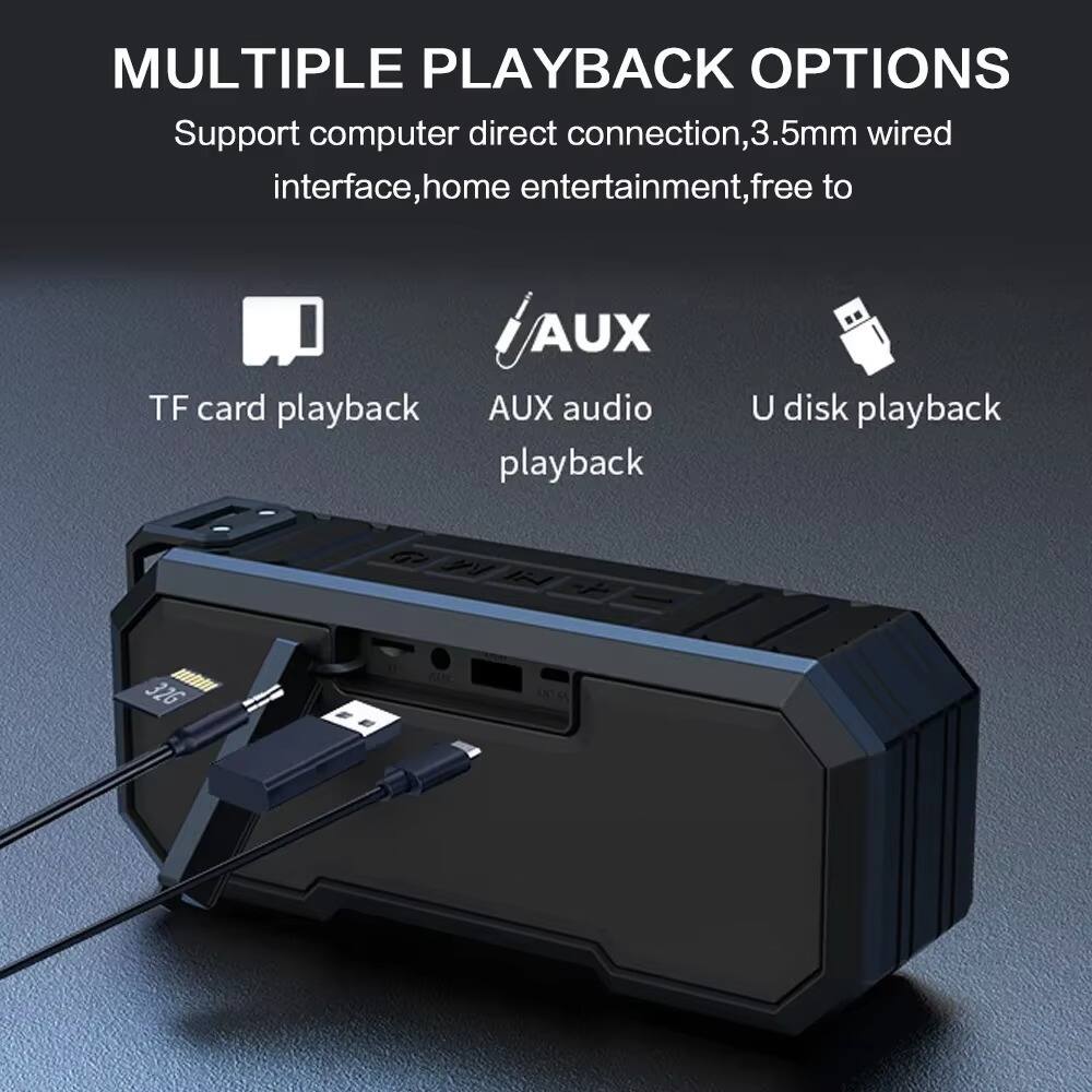 MULTIPLE PLAYBACK OPTIONS  
Support computer direct connection, 3.5mm wired interface, home entertainment, free to  
AUX  
TF card playback  
AUX audio playback  
U disk playback