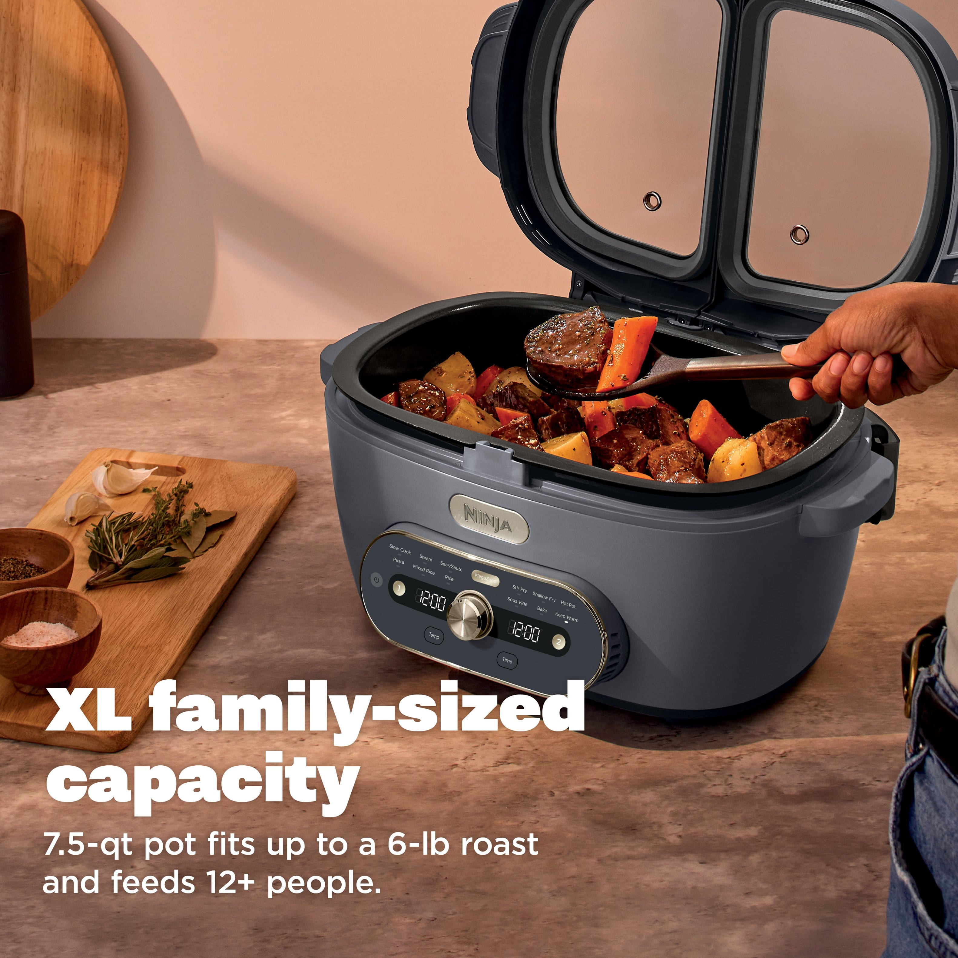 ホット&クール Ninja MultiPot XL 12 in 1 DualZone Multicooker Vista Green - Best Buy