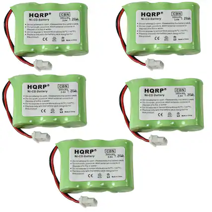 HQRP CBN Ni-CD Battery 3.6V
Do not attempt to open, disassemble the battery pack
Do not crush, puncture, short external contacts or dispose of in fire or water
Do not expose to temperature above 60°C (140°F)
Replace only with the battery pack designed for this product
CE
Made in China