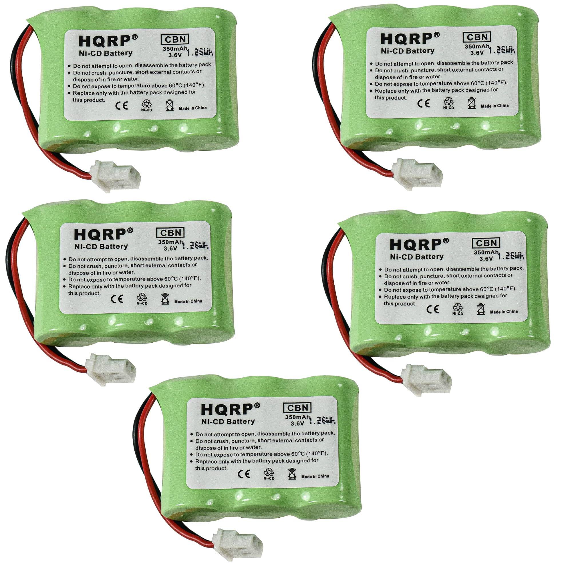 HQRP CBN Ni-CD Battery 3.6V

Do not attempt to open, disassemble the battery pack
Do not crush, puncture, short external contacts or dispose of in fire or water
Do not expose to temperature above 60°C (140°F)
Replace only with the battery pack designed for this product

CE
Made in China