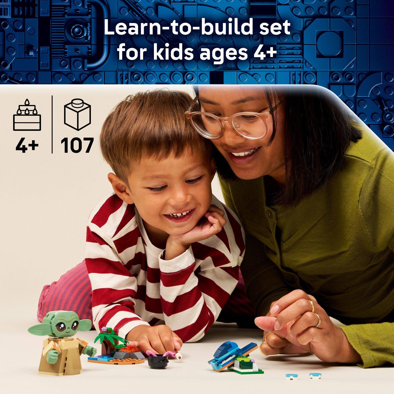 Learn-to-build set for kids ages 4+  
4+ 107