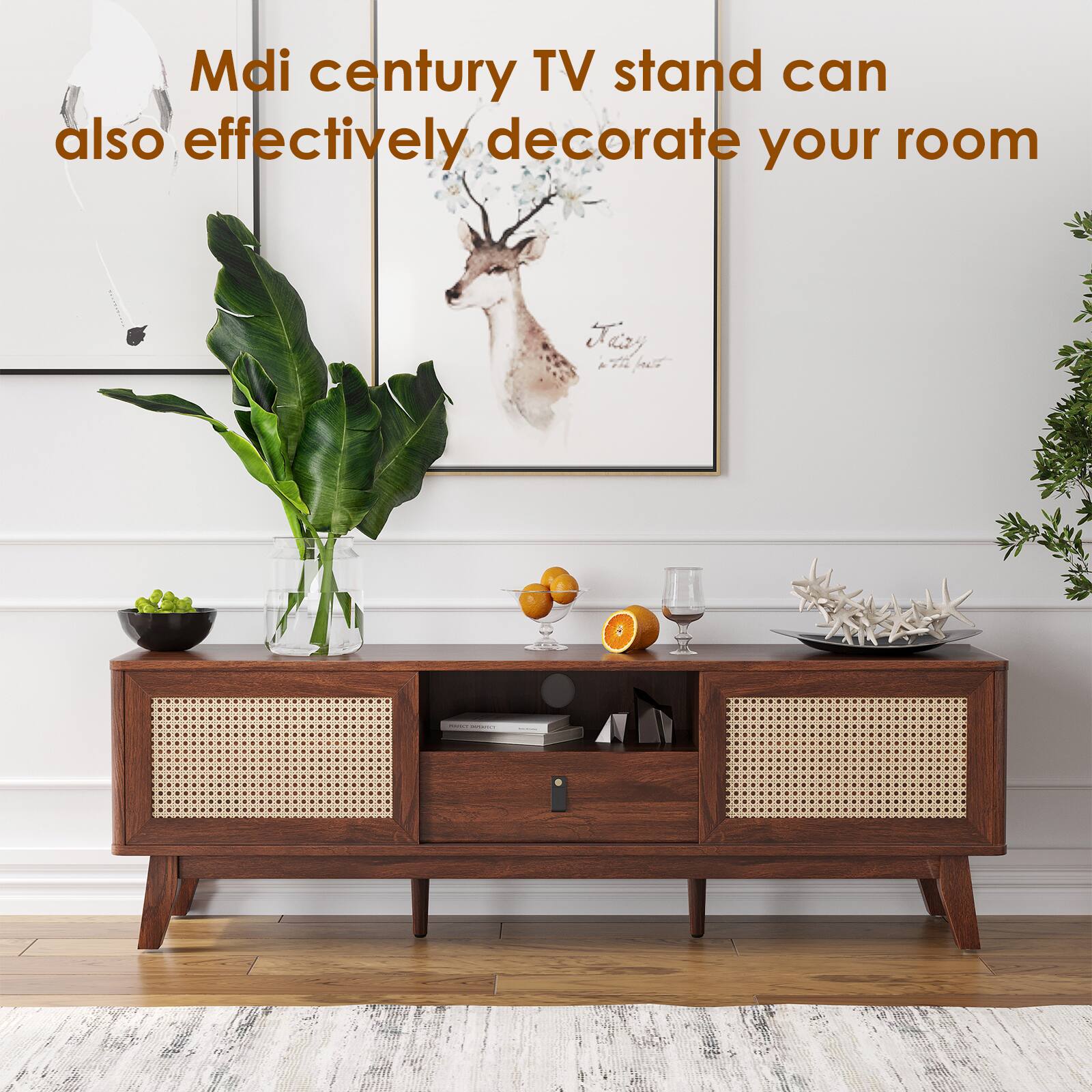 Mdi century TV stand can also effectively decorate your room