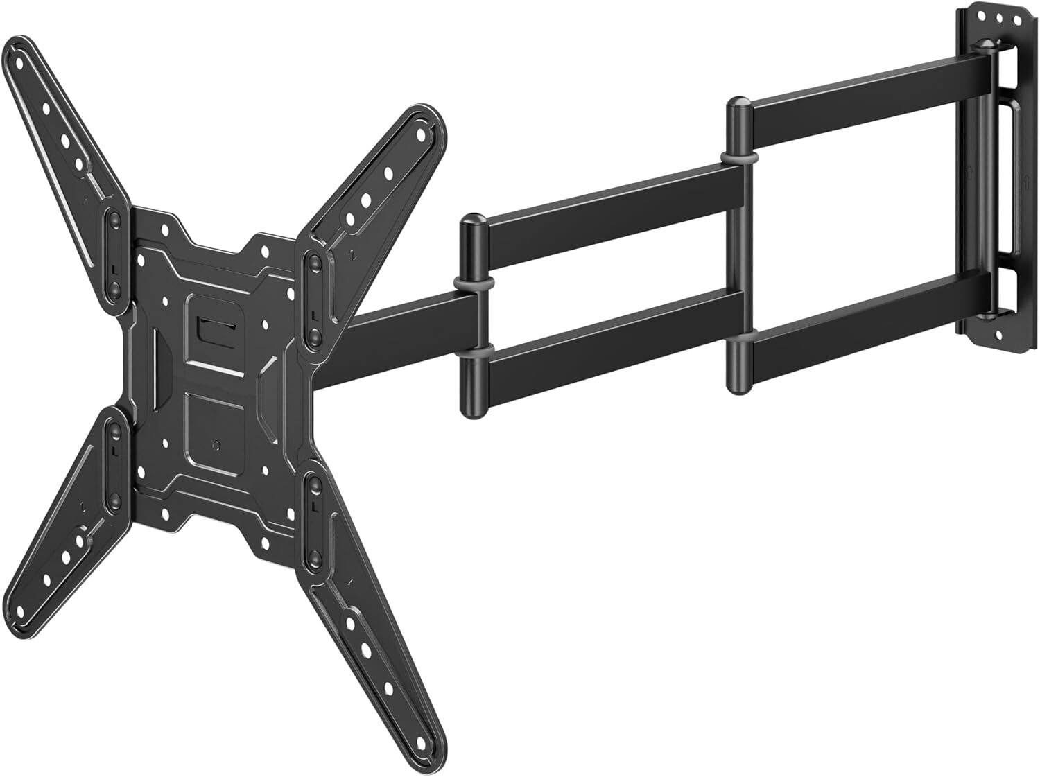 Front. FINEAK - TV Wall Mount for 26-65 Inch Flat and Curved Screens - Black.