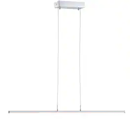 Jonathan Y - Conley 39.5" Dimmable Adjustable Integrated LED Metal Linear Pendant - Chrome