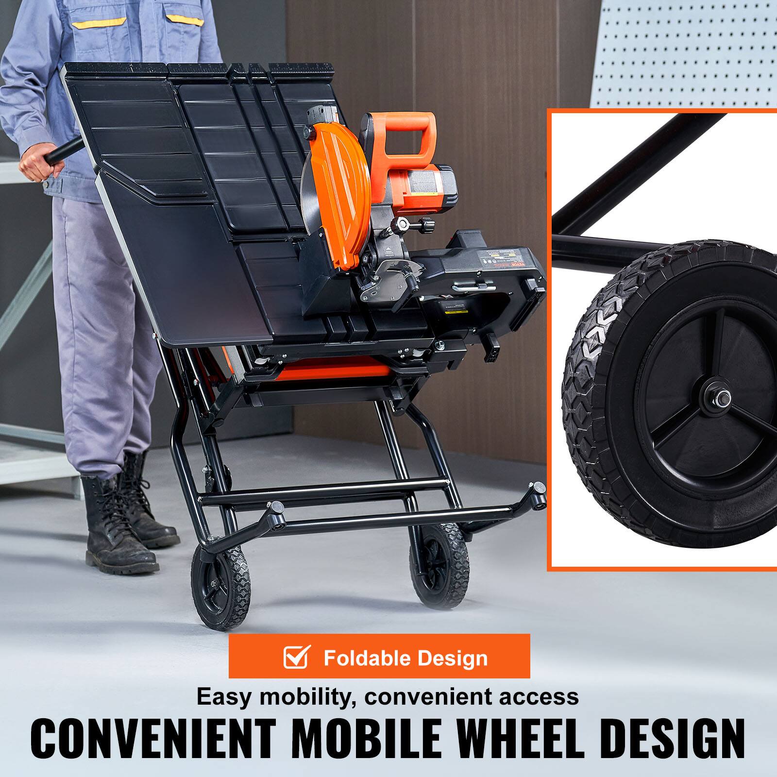 Foldable Design  
Easy mobility, convenient access  
CONVENIENT MOBILE WHEEL DESIGN