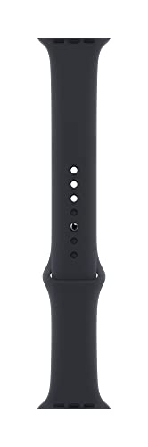 Front. Apple - Apple Watch Band - Sport Band (45mm) - Midnight - Extra Large - Black.