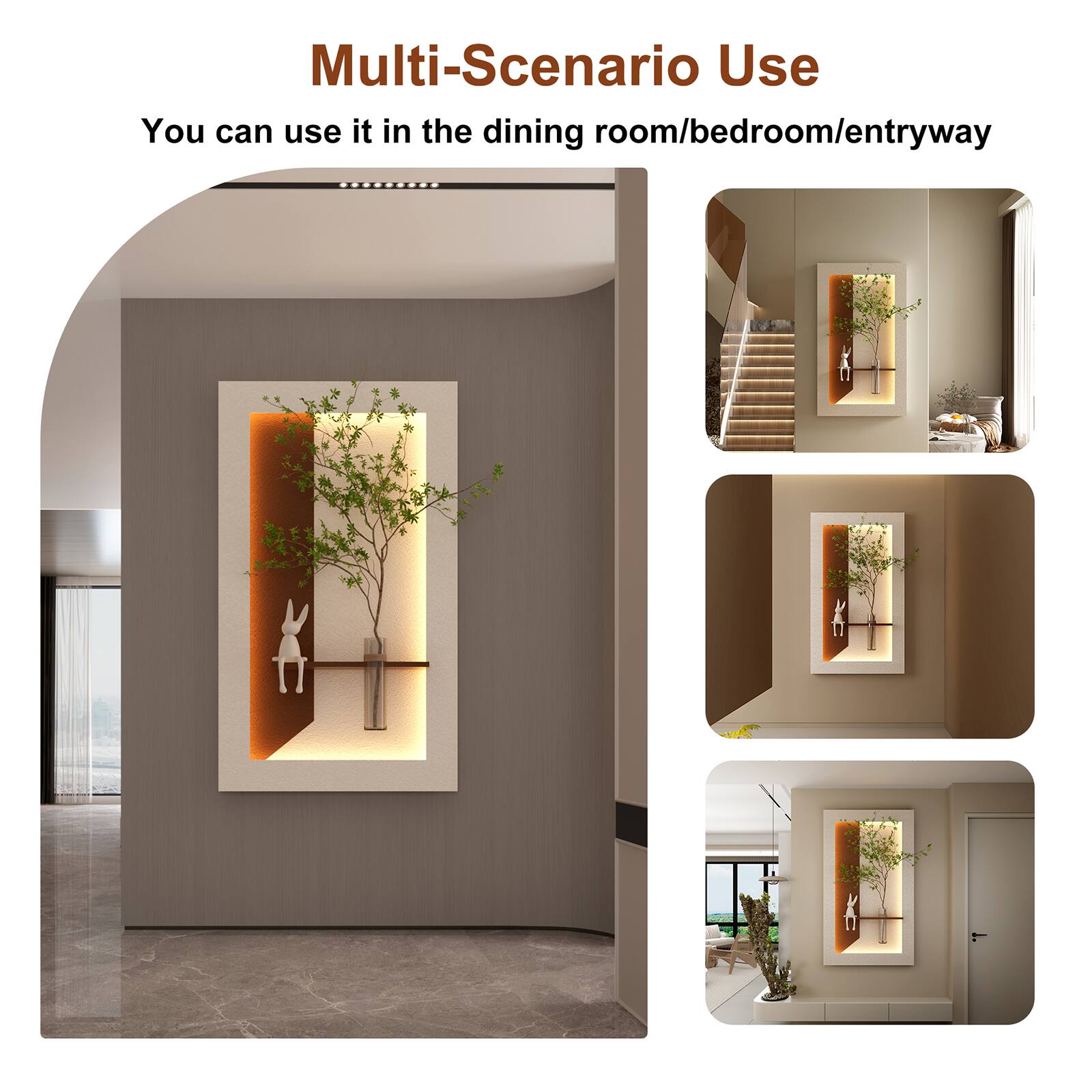 Multi-Scenario Use  
You can use it in the dining room/bedroom/entryway