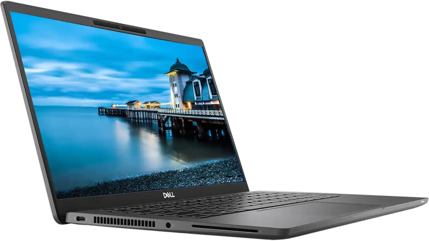 Front. Dell - Latitude 7420 14" Touch Laptop i7-1185G7 16GB Ram 256GB SSD Windows 11 Pro - Black.