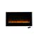 Alt View 15. Northwest - 36-Inch Electric Fireplace Wall Mounted - LED Fire and Ice Flame, Adjustable Heat, and Brightness with Remote (Black) - Black.