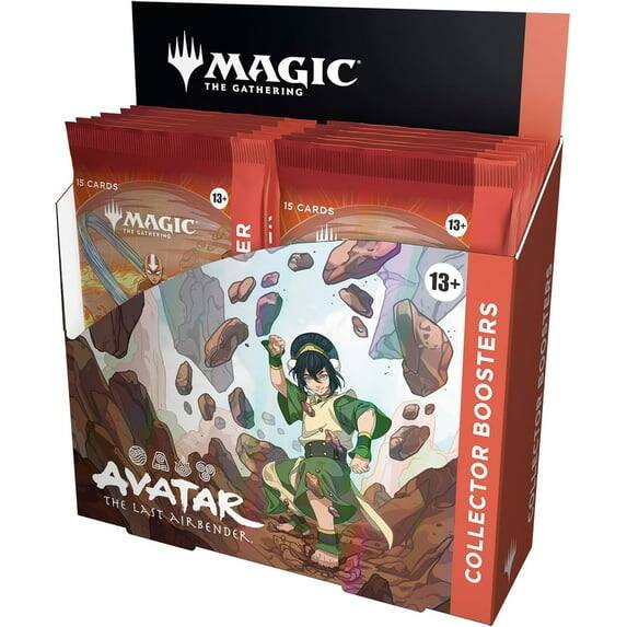 MAGIC THE GATHERING 15 CARDS 13+ 15 CARDS MAGIC THE GATHERING AVATAR THE LAST AIRBENDER. 13+ 13+ BOOSTERS COLLECTOR BOOSTERS