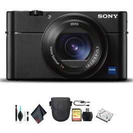 Sony - Cyber-shot DSC-RX100 VA Camera DSC-RX100M5A/B With Soft Bag, Additional Battery, 64GB Memory Card, Card Reader , Pl