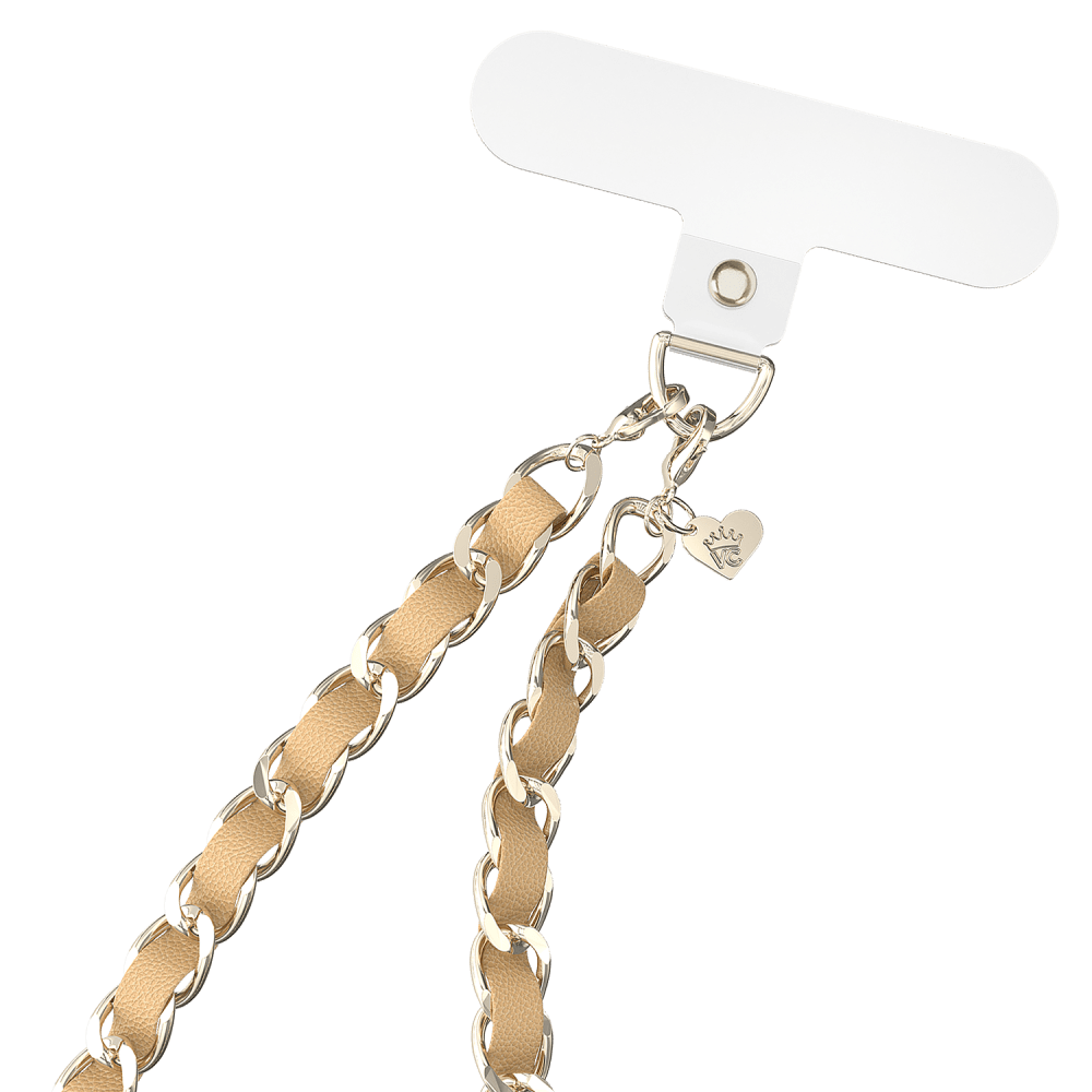 Alt View 5. VELVET CAVIAR - Fashion Set with Phone Charm, Grip Ring, and Travel Bag - Beige Multicolor.
