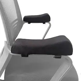 PREMIUM - Non-Slip Memory Foam Armrest Covers for Office and Gaming Chairs (2-Pack) - Black