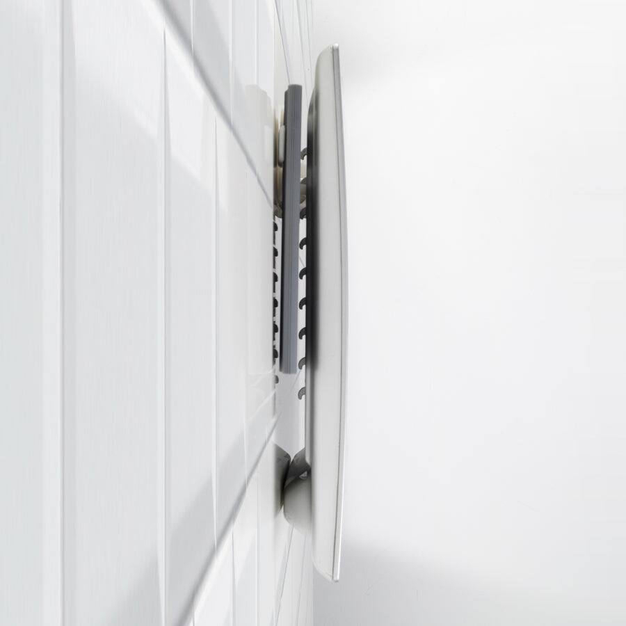 Alt View 2. Zadro - Rechargeable Wall Mounted Fogless LED Lighted Shower Mirror - Silver.