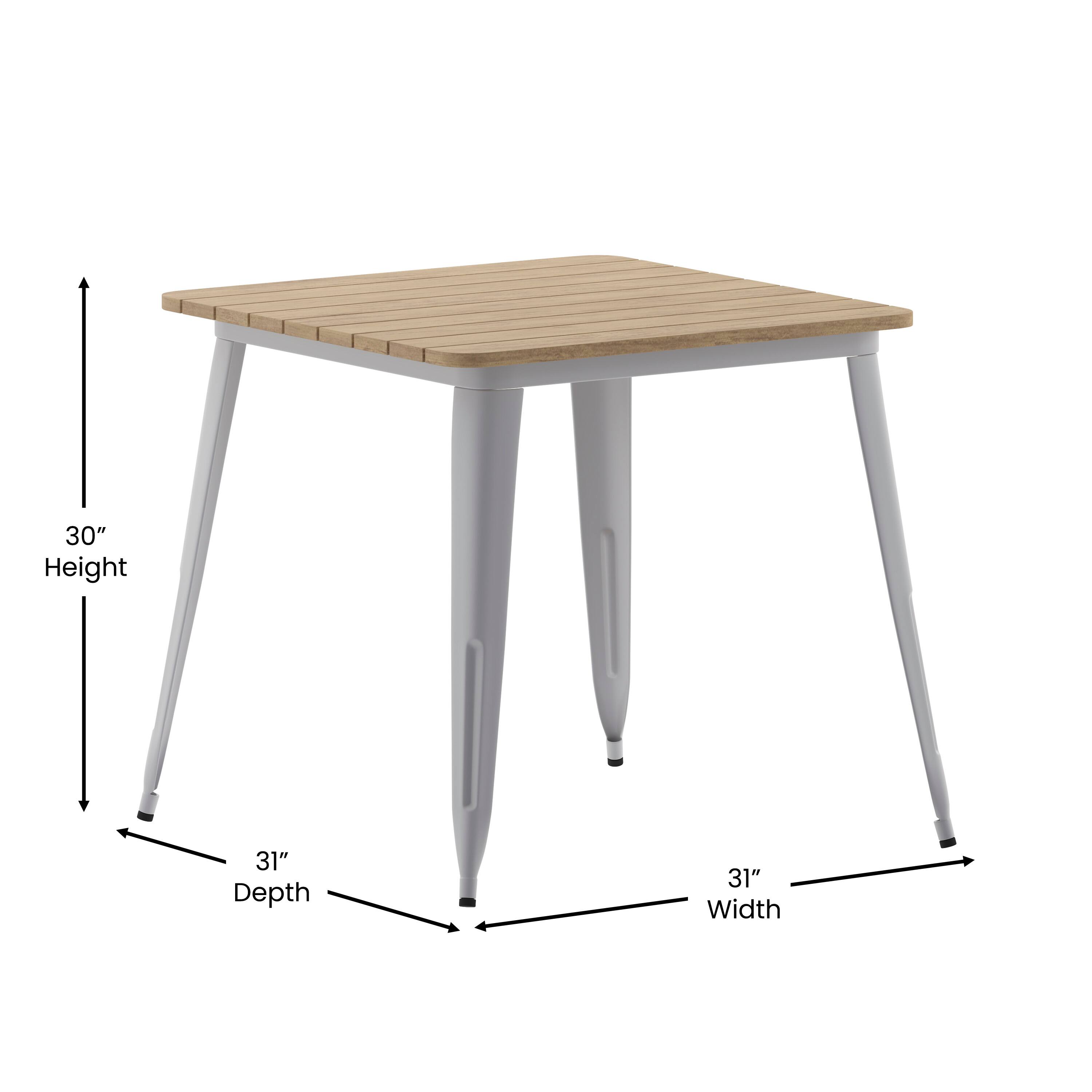 30" Height, 31" Depth, 31" Width